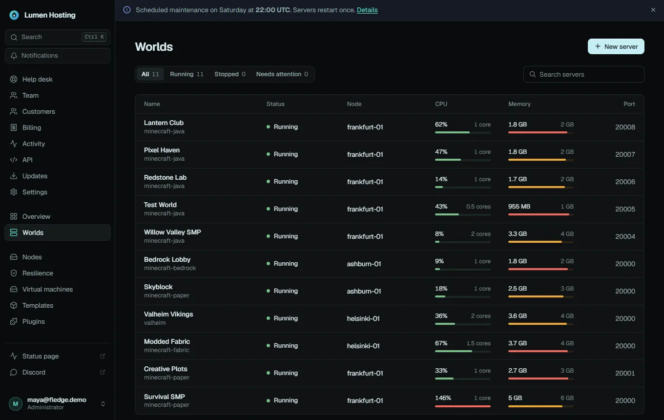 A renamed page, extra links and an announcement